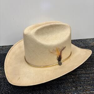 Toyo Cowboy Hat Straw Western Size 7 USA Mexico Ranch Vintage Country Rockabilly